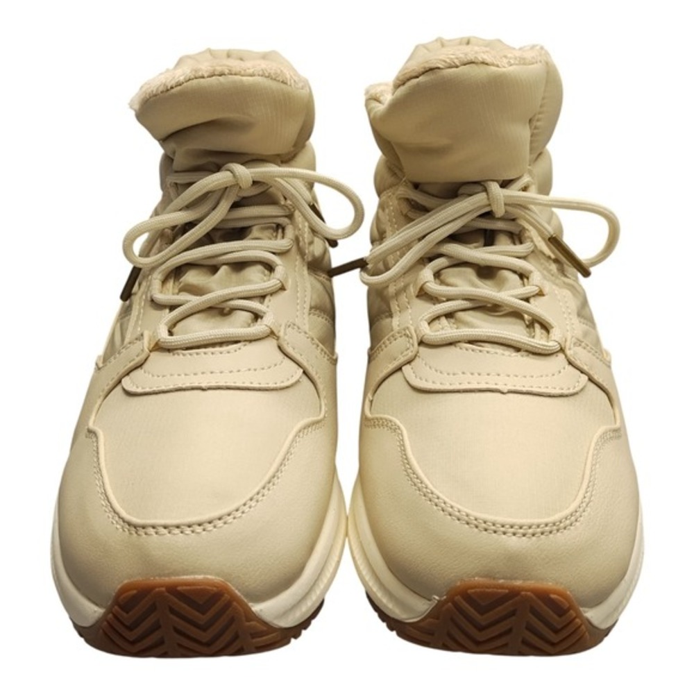 Eddie Bauer Balasana Winter Boots Womens US Size 11M Tan White Synthetic Lace Up